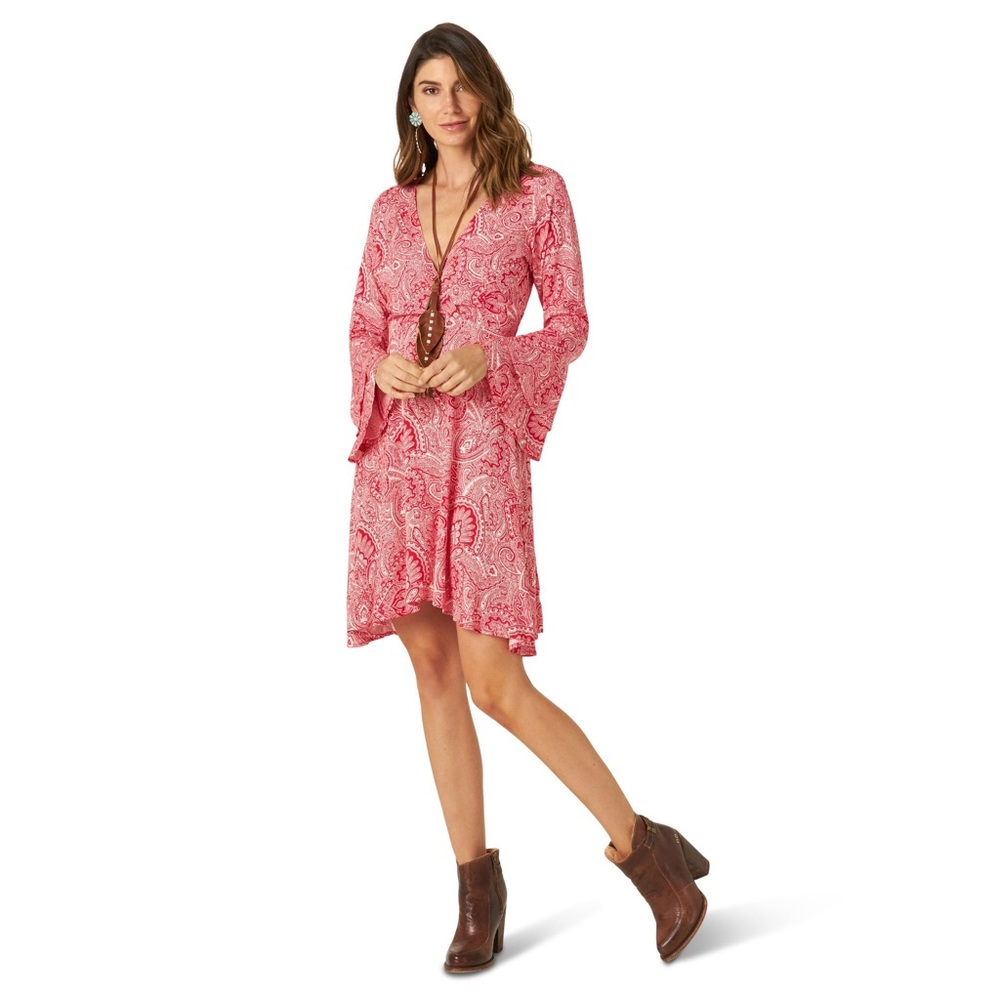 Women’s Wrangler Red Paisley Dress